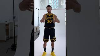 Stephen Curry Wears Warriors New Uniform For the First Time! | #shorts