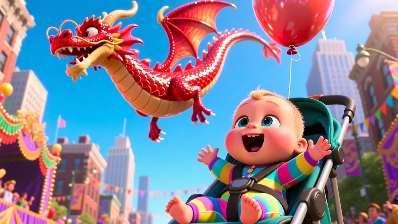 Parade Balloons With Baby | Colorful Balloon Song for Kids | Happy Parade Nursery Rhyme 🎈