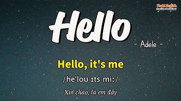 Học tiếng Anh qua bài hát - HELLO - (Lyrics+Kara+Vietsub) - Thaki English