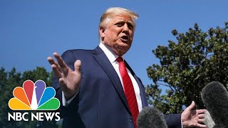 Live: Trump Speaks To Reporters While Departing White House I NBC News