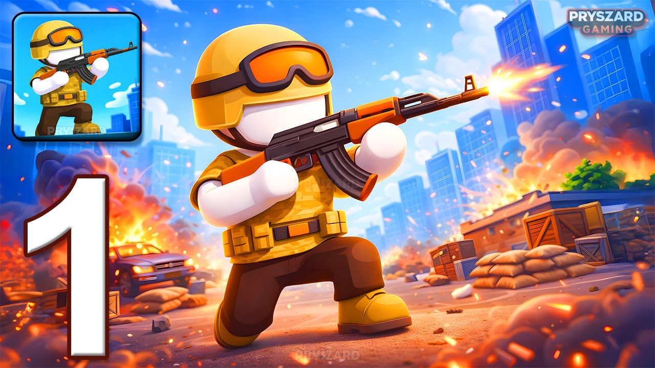 Survival Gunfight - Gameplay Walkthrough Part 1 - Blast Through The Undead (iOS, Android)