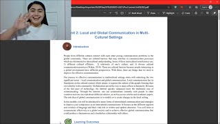 (Purposive Communication) Unit 2: Topic 1 - Intercultural Communication
