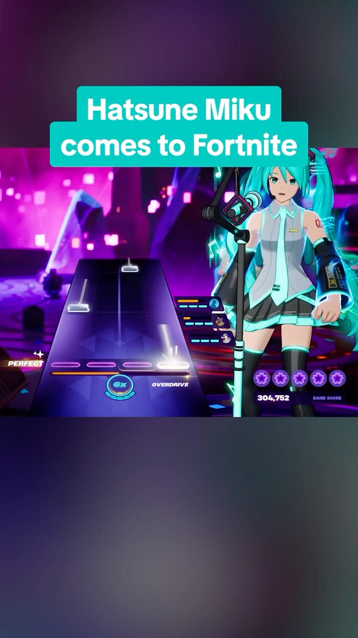 Hatsune Miku is OFFICIALLY coming to Fortnite! #fortnite #festival #hatsunemiku #fortnitefestival