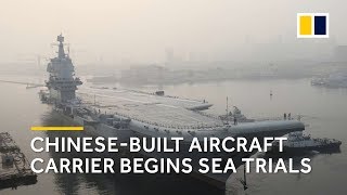 First video: China’s new aircraft carrier begins sea trials