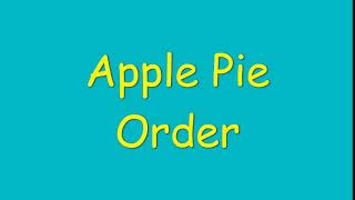 Apple Pie Order phrase meaning