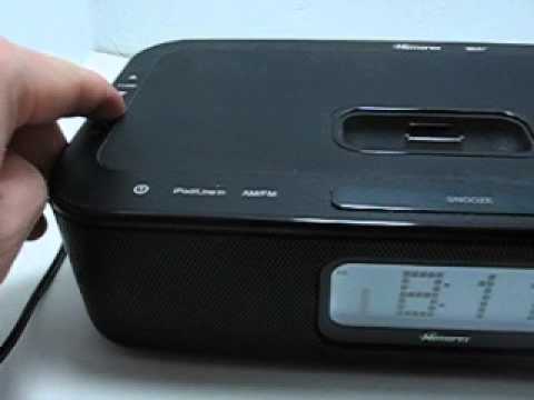 Memorex iWake Digital Alarm Clock Ipod Iphone Docking Station MI4004BLK