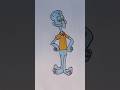 Squidward Tentacles drawing images 🎨// #youtube #shorts #art🎨🎨