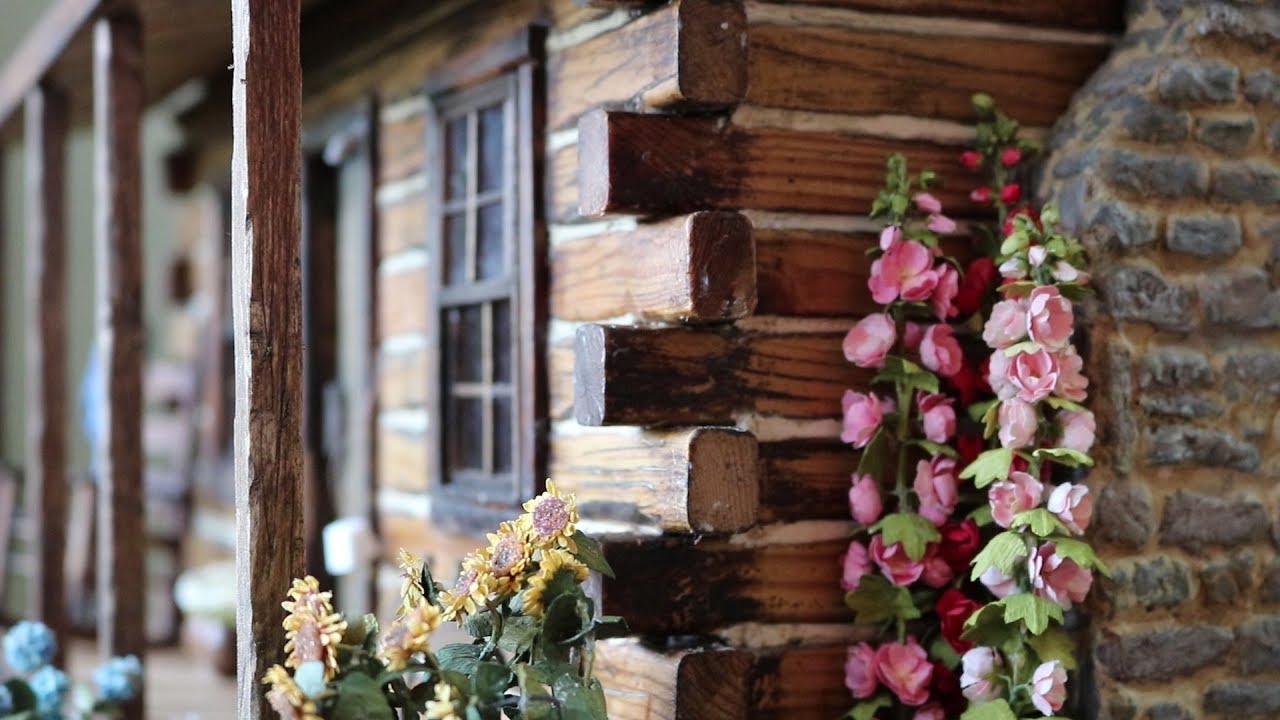 Making Hollyhocks for my Dollhouse Log Cabin