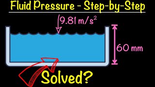 Fluid Pressure Solved Example | Hydrostatic & Fluid Mechanics Basics