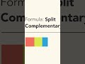 Color Theory: Split Complementary Color Scheme #Shorts