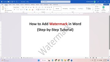 Mastering MS Word: How to Add Watermark and Protect Your Document  Step by Step Tutorial