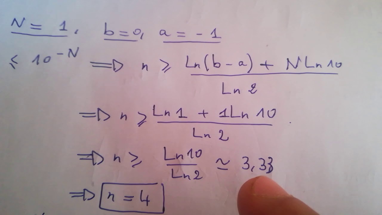 Chapitre 1 : Méthode dichotomie - YouTube