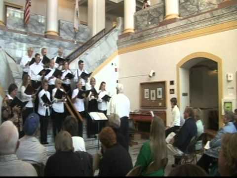 La Panache Chorale at Plumas County Courthouse, Quincy, CA