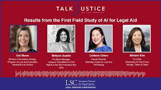 LSC Talk Justice Podcast - Episode 84 - Results from the First Field Study of AI for Legal Aid
