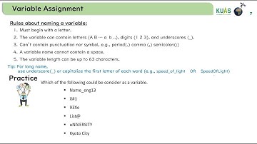 2.1 Variable assignment in MATLAB