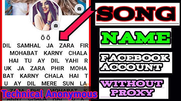 How to make song name facebook account without proxy (2021)