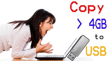How to Copy files larger than 4GB to a USB | The file is too large for the destination file system