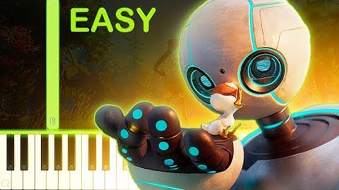 Kiss The Sky | THE WILD ROBOT - EASY Piano Tutorial