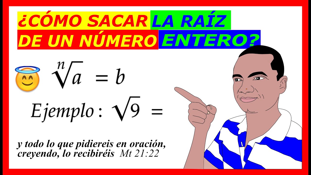 como sacar la raíz de un número entero - YouTube