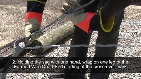 Formed Wire Dead End Installation - Hubbell Power Systems