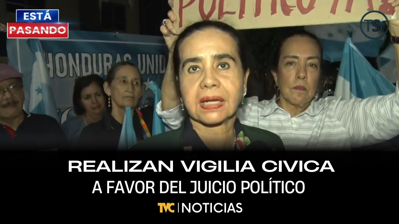 Realizan vigilia civica a favor del juicio político