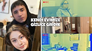 KENDİ EVİMİZE GECE GİZLİCE GİRDİK!! ( Annemi Korkuttuk )