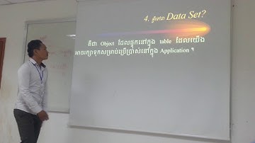 5-Advanced C#: Chapter 5 DataAdapter, DataSet and DataTable; Group C; Presentation by Mr. Sin Kin