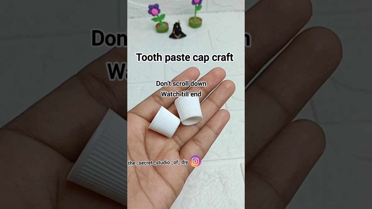Making Damaru using tooth paste cap 😱🤫🔥
