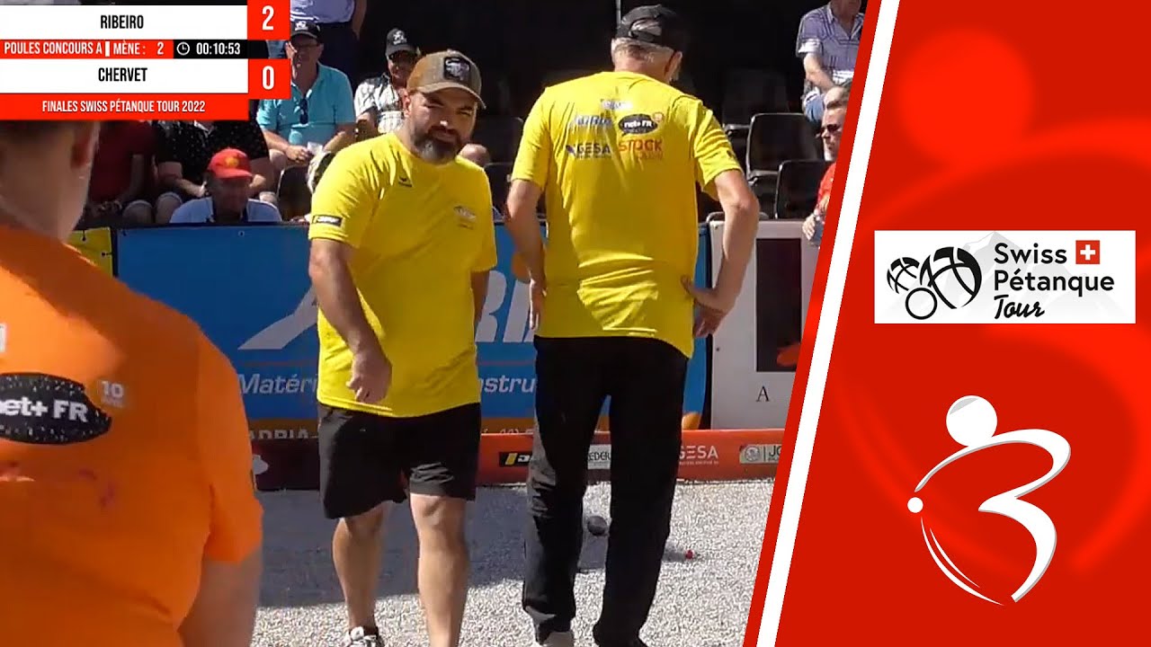 Miniature de la vidéo : Concours A RIBEIRO vs CHERVET Mini Webtélé : Finales du Swiss Pétanque Tour à Bulle