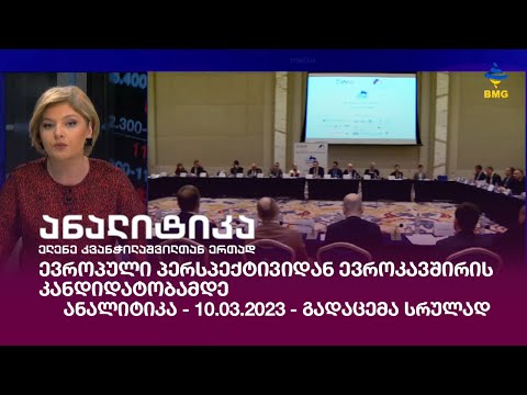 ევროპული პერსპექტივიდან ევროკავშირის კანდიდატობამდე / ანალიტიკა - 10.03.2023 - გადაცემა სრულად