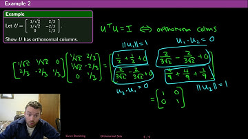 Linear Algebra - Orthonormal Sets