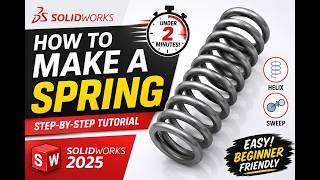 SOLIDWORKS Spring Tutorial for Beginners (Easy Helix Method) Net Worth