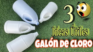 3 Sorprendentes y Útiles Ideas con GALONES de CLORO ♻ Fácil y Funcionales Ideas para el Hogar.