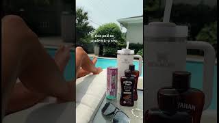 this and no academic stress 😌 / #summer #tanning #hawaiiantropic #alanis #pool #poolparty #noschool