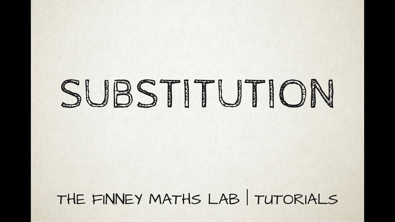 Substitution - YouTube