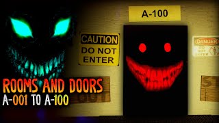 ROBLOX - Rooms & Doors [A-001 to A-100] - [Full Walkthrough] Doors Fanmade