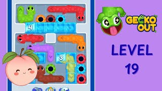 Gecko Out Level 19 🦎 Solution Walkthrough | Full Gameplay | HD