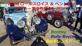 2026 ロールスロイス＆ベントレーオーナーズクラブ in 横浜赤レンガパーク！ 新旧のロールスロイスとベントレーが大展示！ めちゃくちゃ凄いね～！ #ロールスロイス #ベントレー #横浜赤レンガ
