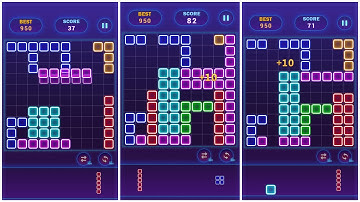 Glow Block Puzzle🔹Glow Themed Classic Block Puzzle #06 - Gameplay Walkthrough (iOS, Android)#Short