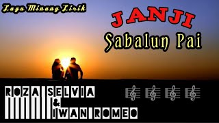 Lagu Minang Janji Sabalun Pai/Roza Selvia & Iwan Romeo/Lirik Lagu Minang populer #laguminangterbaru