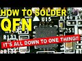 Learn how to solder and desolder qfn ic