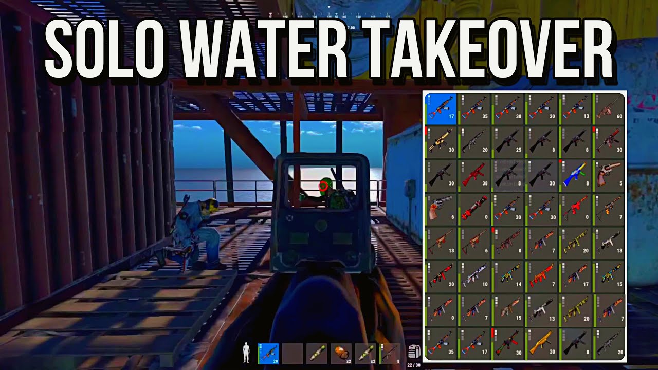 5000 Hour SOLO Uses the Water to get LOADED - Rust Console - YouTube