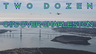 Largest Launch Of C-17S Puts 24 In The Air Over Charleston