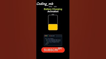 Battery Charging Animation using just HTML and CSS ! #viralvideo #viralreels #vivshorts #htmlcss