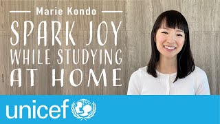 Marie Kondo - Spark Joy While Studying at Home | UNICEF