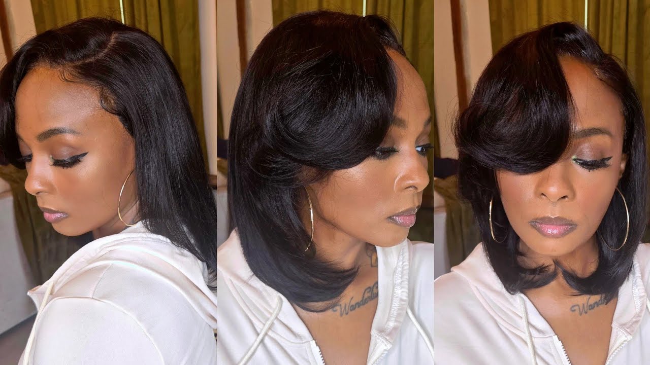Throw On And Go Layered Bob! 12 Inch Layered Bob ft Unice Hair 