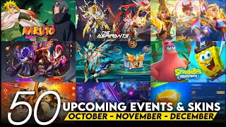 ALL 50 SCHEDULE EVENTS & SKINS | LAYLA LEGEND NEXUS SEA | ASPIRANT 5.0 | AOT RESALE | BLEACH X MLBB