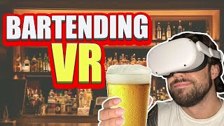 Learning how to make drinks in VR: Bartender Simulator screenshot 2