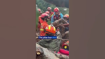 11-year-old child rescued in deadly landslide in China