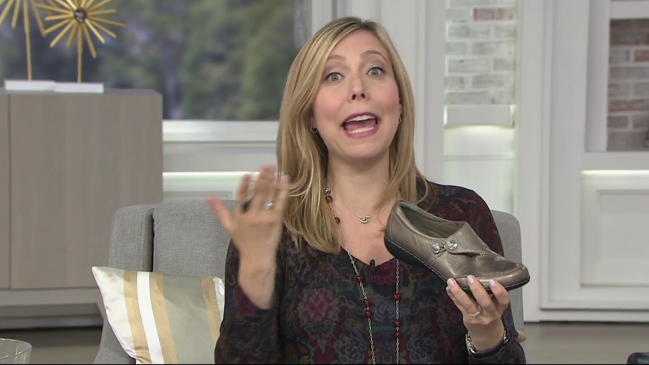 Clarks Leather Slip-on Shoes - Ashland Lane on QVC 